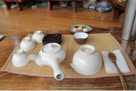 a set of tea procelaine