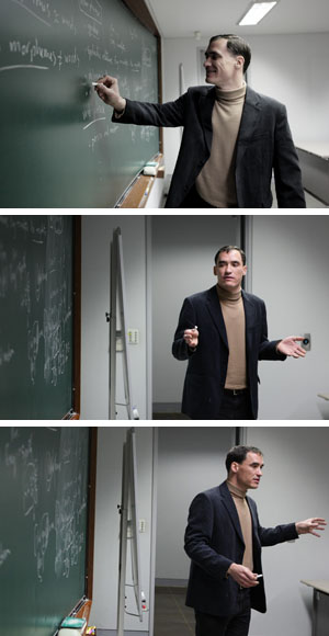 Professor Duval is teaching SNU students