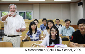 A classroom of SNU Law School