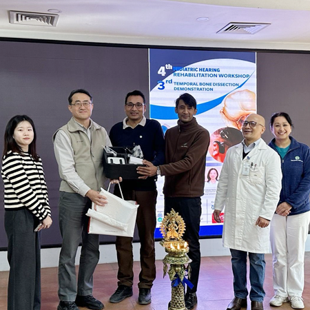 JW LEE Center for Global Medicine Implements 2024 Nepal Newborn Hearing Screening and Aural Rehabilitation Program