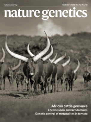 October 2020 edition of Nature Genetics, courtesy of Nature Publishing Group