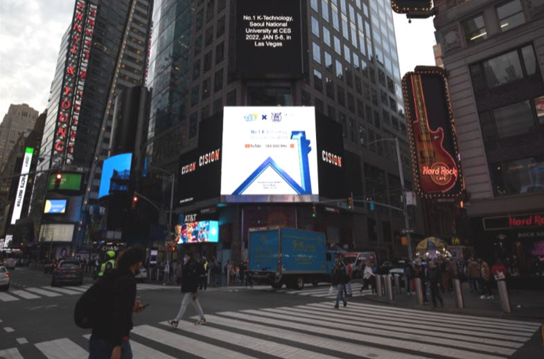 SNU x CES Outdoor Advertising in Times Square
