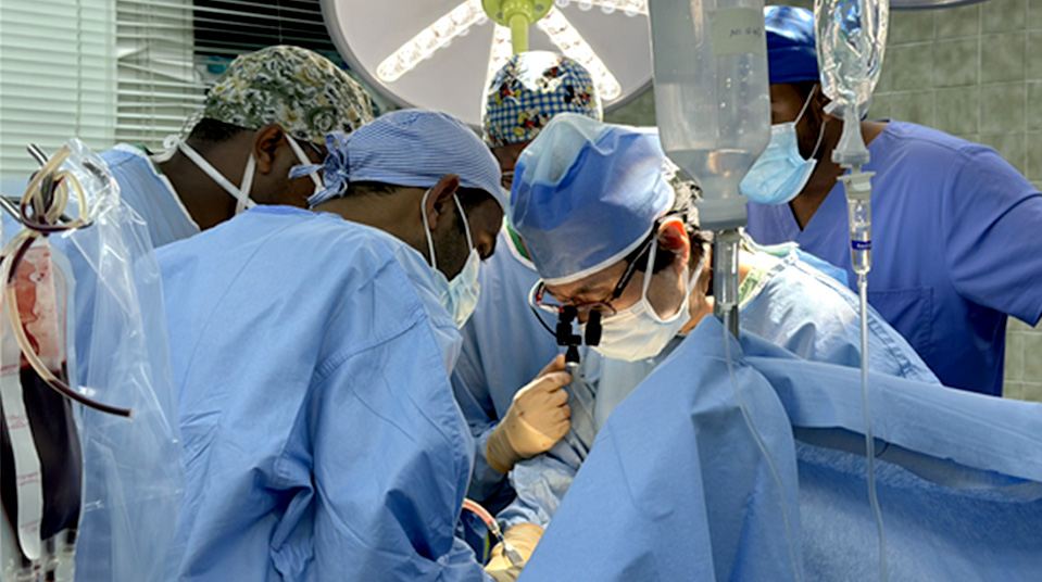 Cardiac Surgery operated by team of JW Lee Center for Global Medicine with local medical Professionals