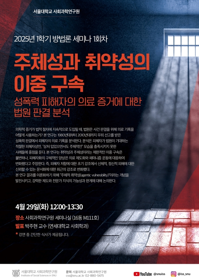 Seminar Poster: “The Double Bind of Agency and Vulnerability”