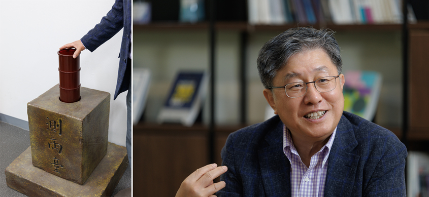 “We made a replica of the Cheugugi, the rain gauge invented during King Sejong’s era, and placed it in our lab. To me, the Cheugugi is like a spiritual anchor.” (Professor Han)