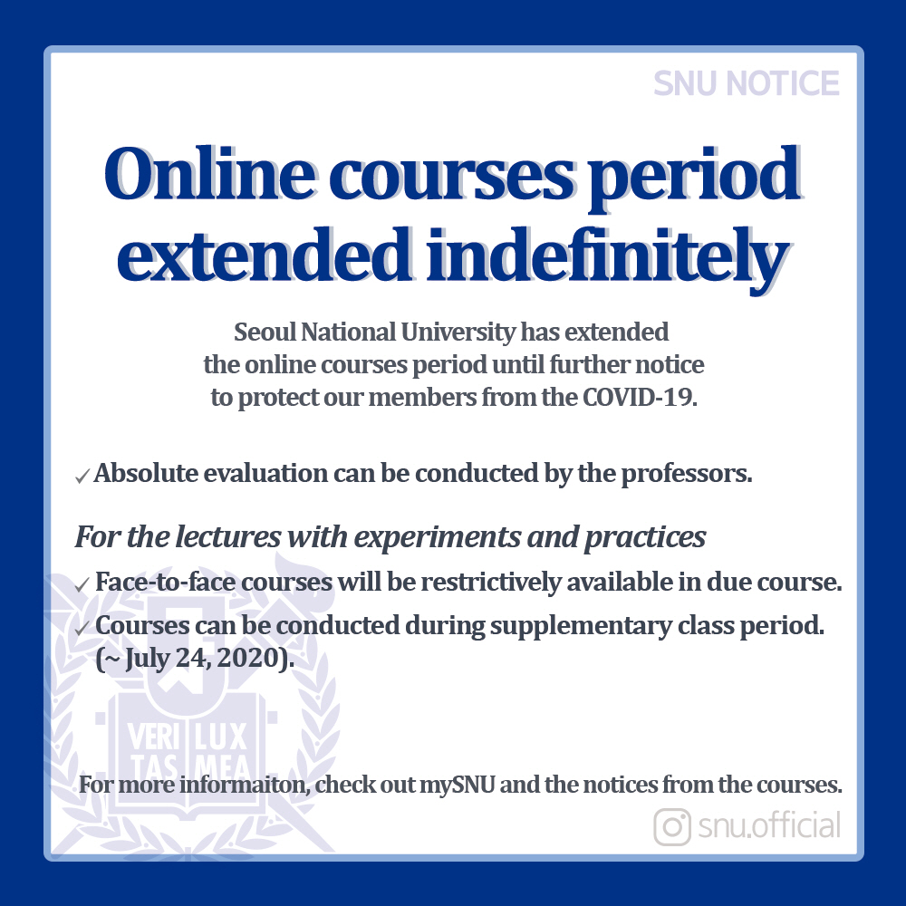 Online courses period extended indefinitely
