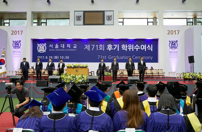 The 71st Fall Graduation Ceremony